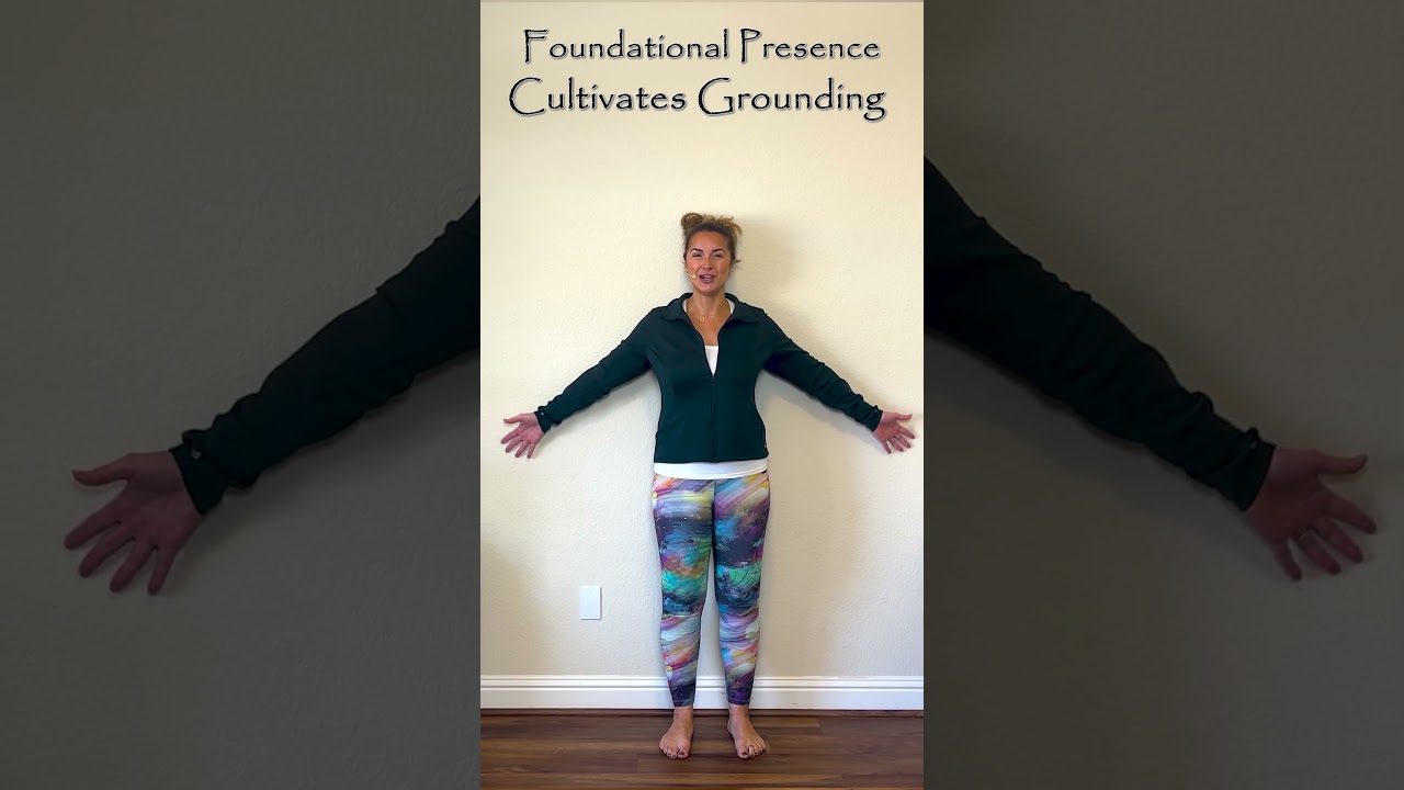 Yoga Exercise for Spinal Alignment & Shoulder Mobility  Mountain Pose Wall Angels: ✨
