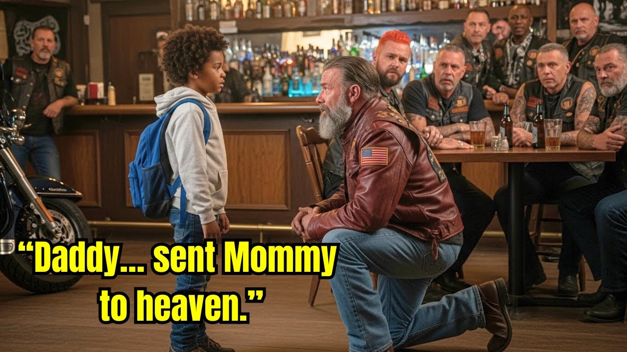 Маленький чернокожий мальчик умоляет байкеров спрятать его от отца | То, что они нашли в его сумк...