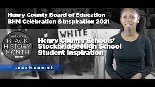 HCS Black History Month Celebration and Inspiration, 2021