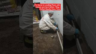 Pro Secret to Leveling Floors with Cement and Sand Before Tiling | Perfect Results Every Time