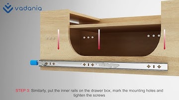 How the VADANIA VD2053 drawer slides works?