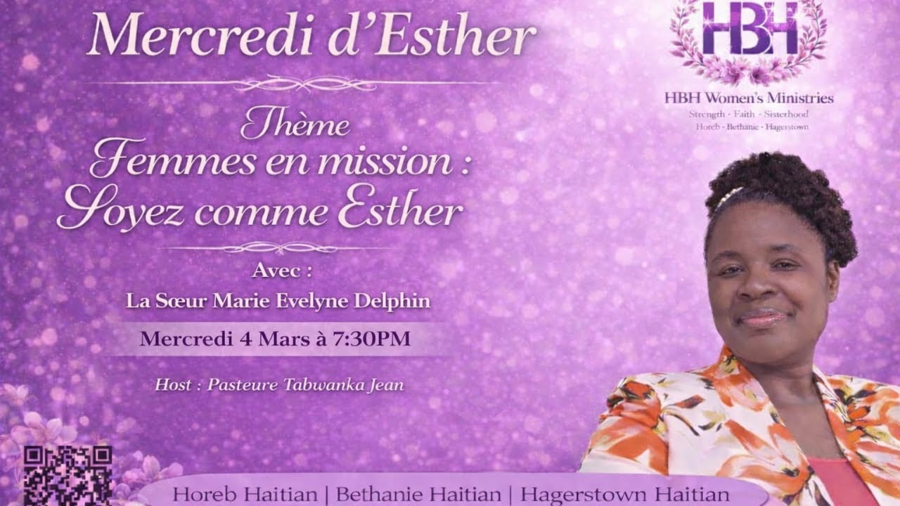 MERCREDI D'ESTHER | HBH FEMME EN ACTION | Sr. MARIE EVELINE DELPHIN 03/4/26