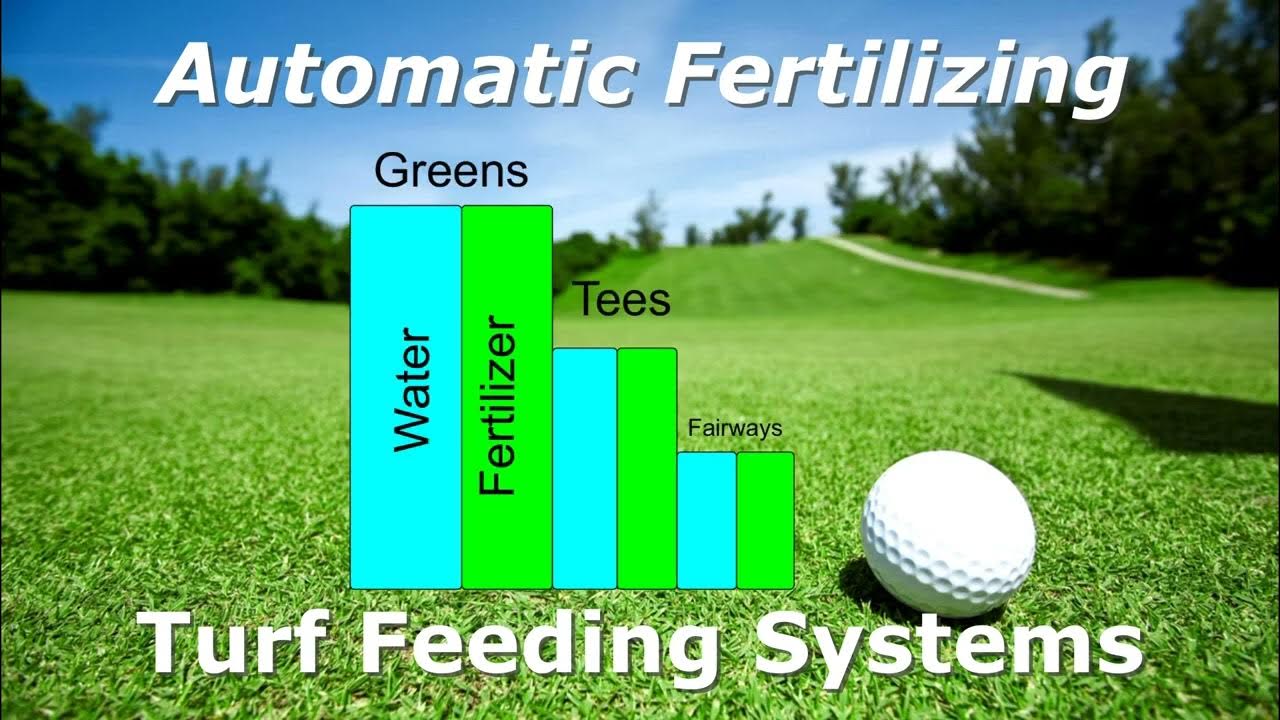 Automatic Fertilizing a golf course with fertigation saves labor, water
