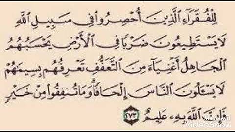 البقرة 273-276 للقارئ محمد فاضل