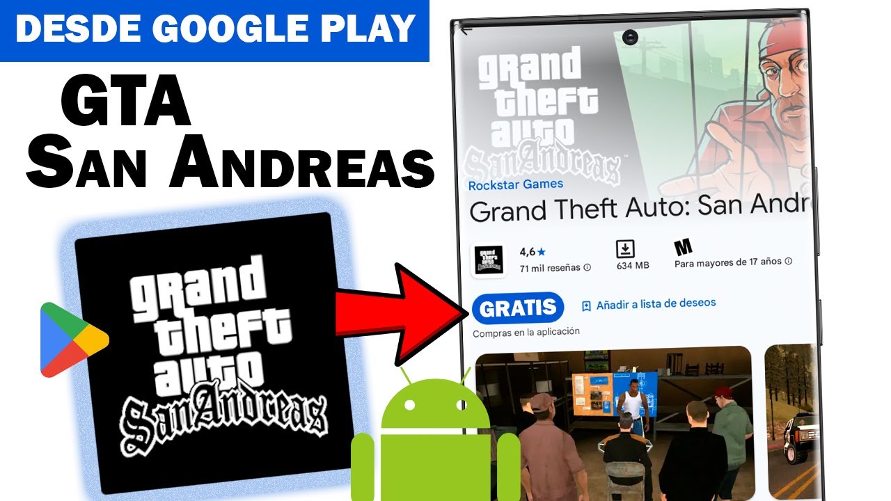 Como Descargar GTA San Andreas Para Android GRATIS desde Google Play ...