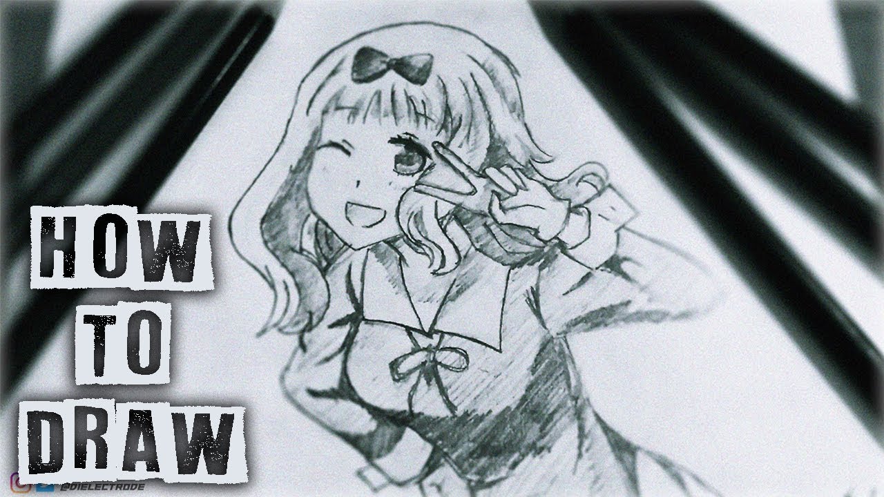 (Step By Step!) | Pencil Drawing Tutorial | Chika Fujiwara (Kaguya-sama ...