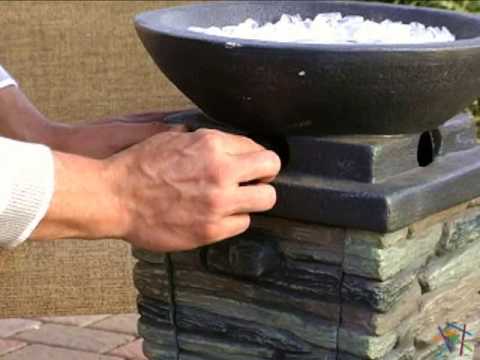 Red Ember Coronado Propane Fire Column Product Review Video Youtube
