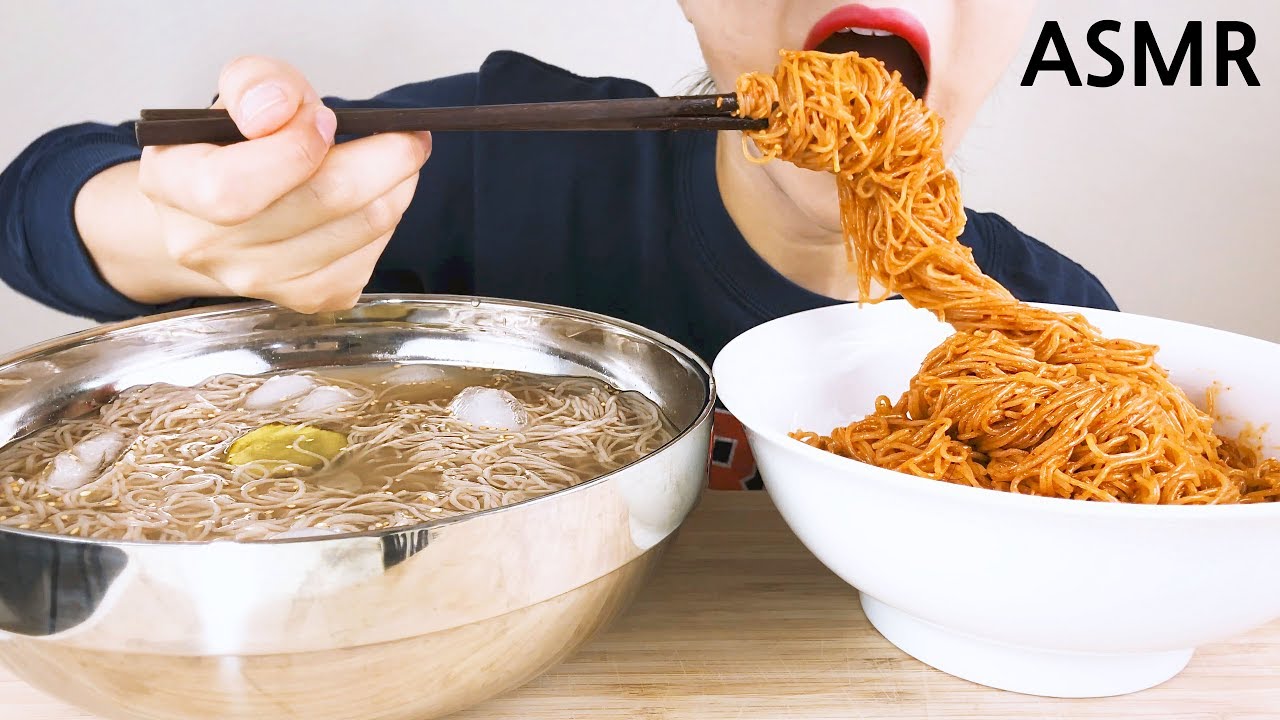 COLD NOODLES 평양물냉면+함흥비빔냉면 리얼사운드 먹방 BIG BITES