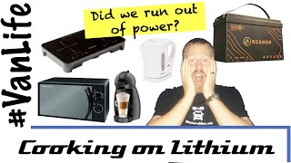 Off Grid Cooking Using A Roamer Lifepo4 Lithium Leisure Battery
