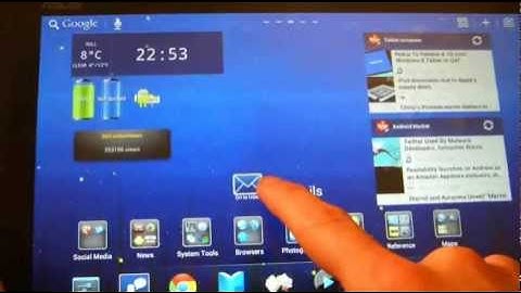 Asus Transformer Prime (TF201, TF300, TF700) Video 17: Go Launcher HD
