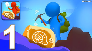 Digging Master - Gameplay Walkthrough Part 1 - Dino Archaeological Adventure (iOS, Android)