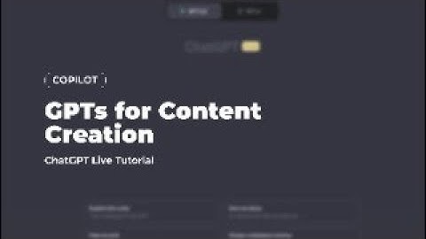 GPTs For Content Creation