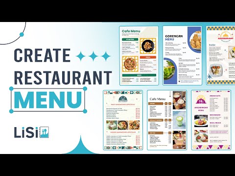 Creatore di menu, modelli di menu