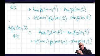 Chemical master equation for the two-state model of transcription, part 1