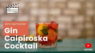 Gin Caipiroska Cocktail | The BarTrender Tube