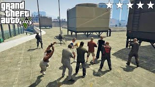 GTA 5 - Franklin, Lamar, Michael, Trevor, Jimmy, Chef, Ron and Wade's FIVE STAR ESCAPE From SAGMA