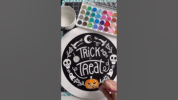 DIY Reverse Canvas Watercolor Sign