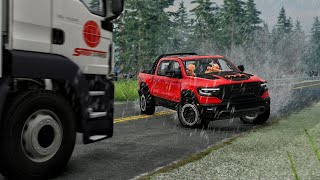 Realistic Hydroplane and Icy Crashes #01 | BeamNG.drive