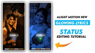 Mandakini Khortha New Lo-fi Song Status Video Editing | Alight Motion  Glowing Lyrics Status Editing