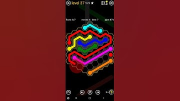 How To Solve Flow Free Hexes Sunflower Pack Level 37 9x9 Board Walk Through Solution Walkthrough