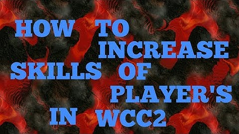 How to increase the batting skills in wcc2 (100%  working no root)