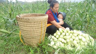 17 year old Single mother building a new life - Harvest corn and sell it at the countryside market