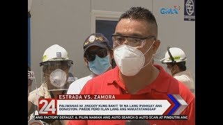 24 Oras: Jinggoy Estrada, inalmahan ang pagpapasara ni Mayor Zamora sa rolling store ng anak