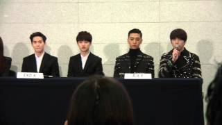 141030 Music Bank in Mexico Press Conference part 5 - Question time (B.A.P and BTS)