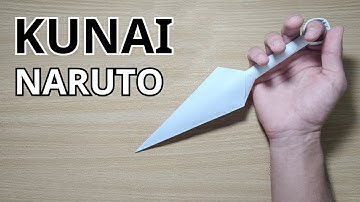 Origami Kunai Knife 🥷| How To Make A Naruto Kunai Knife With Paper! | Ninja Kunai Origami Tutorial!