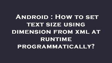 Android : How to set text size using dimension from xml at runtime programmatically?