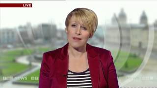'That sinking feeling'   Reporter 'sinks' live on air   BBC News