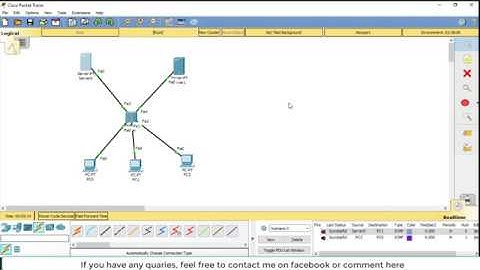 Networking : How To Configure DHCP, DNS Servers In Cisco Packet Tracer