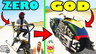 Franklin Upgrading ZERO To GOD SUPER BIKE in GTA 5 | SHINCHAN and CHOP