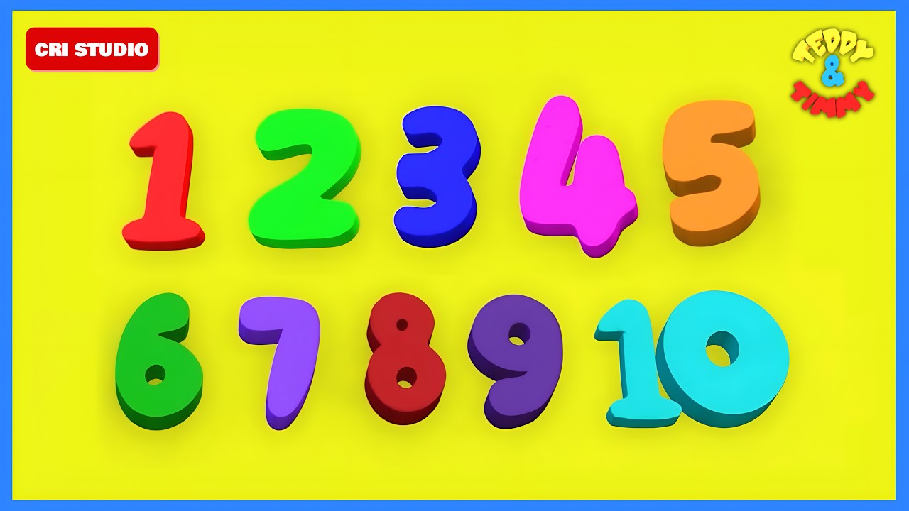 1 To 10 Number Names | 1234 Counting for Kids | 12345 Numbers Song | Learn to Count 123