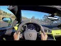 2020 Lamborghini Aventador SVJ Roadster POV Test Drive (3D Audio)(ASMR)