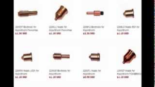Hypertherm plasma cutting consumables parts