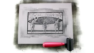 Printmaking. Waterless Lithography by Rodrigo Téllez
