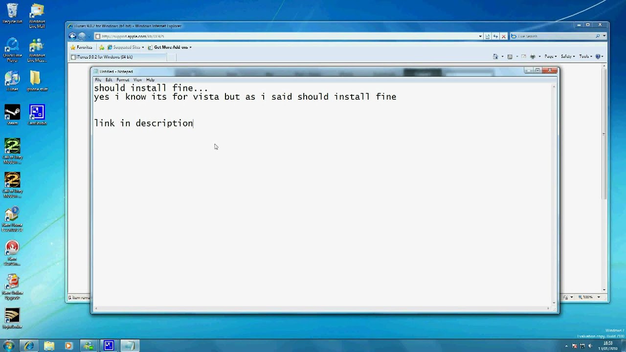 how to get Itunes on windows 7 64bit YouTube