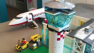 Lego Airport MOC - combined Lego Sets 3182 and 60104