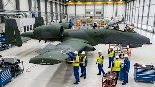 A-10C Thunderbolt II Factory: Wing Tip Vortex Generator Installation & Aerodynamics