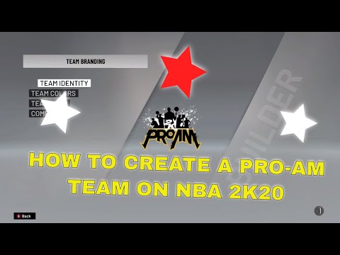 How to Create a Pro AM Team on NBA 2K20