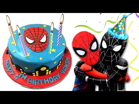<strong>birthday</strong> <strong>party</strong> with spiderman🍰 스파이더맨과 블랙스파이더맨의 생일파티