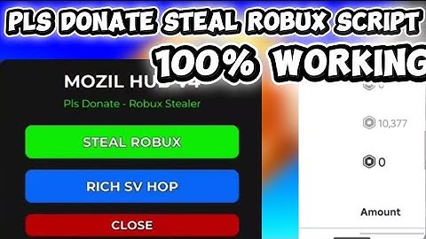 [ 💵PLS DONATE ROBUX STEALER SCRIPT💵 ] 100% WORKING | NO KEY | FREE ROBUX | PASTEBIN |