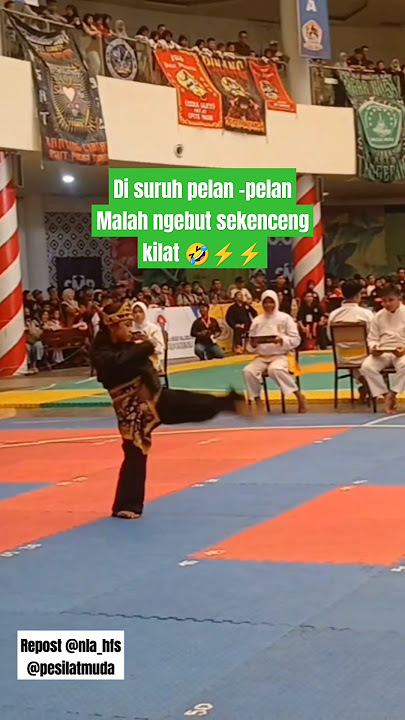 DIsuruh pelan malah secepat KILAT 😵‍💫 #silat #psht #beladiri #pencaksilat #lucu #senitunggal