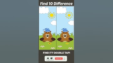 🧐🤔"Only 1% Can Spot All 10 Differences 👀 | Easy But Tricky Challenge!" #puzzle #shorts