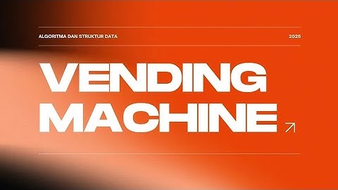 Demo Projek Vending Machine