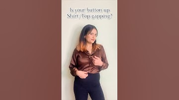 How to fix shirt button gap?💁🏻‍♀️#shorts#stylingtips#fashionhacks#stylinghacks#youtubeshorts#viral