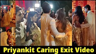 Priyankit Lovely and Caring Exit Video after Arti Singh Wedding | Priyanka Chahar Choudhary Ankit G