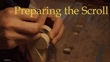 MAKING A VIOLIN | Preparing the WOOD for the scroll | Step 12 | Amati Model