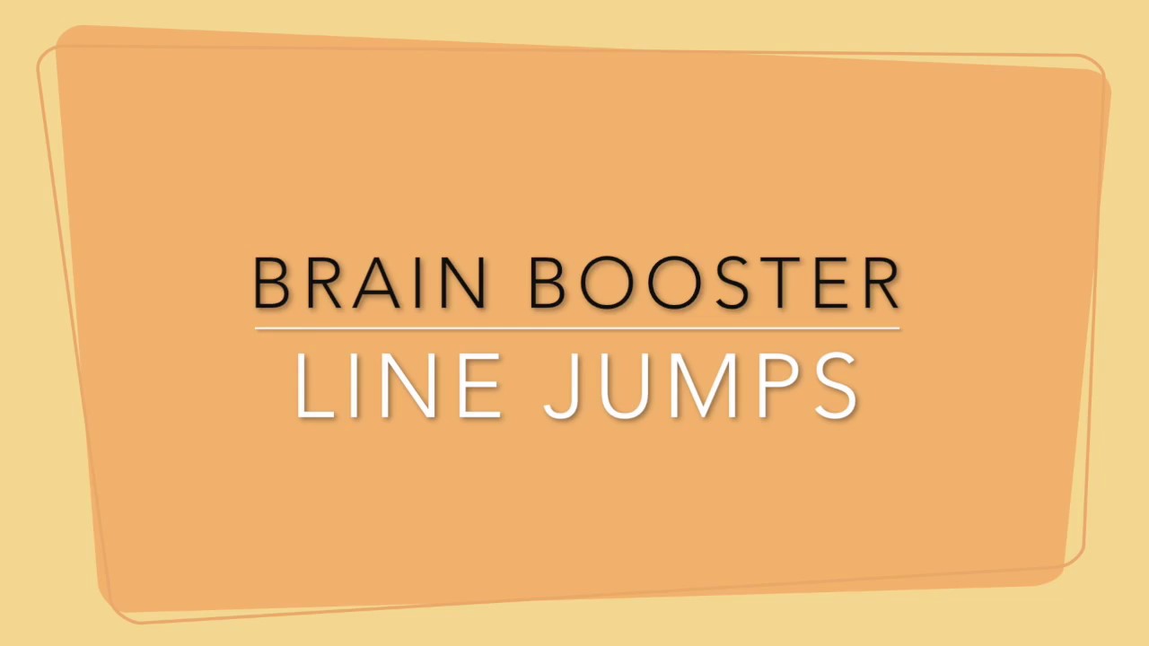 Brain Booster Line Jumps Youtube